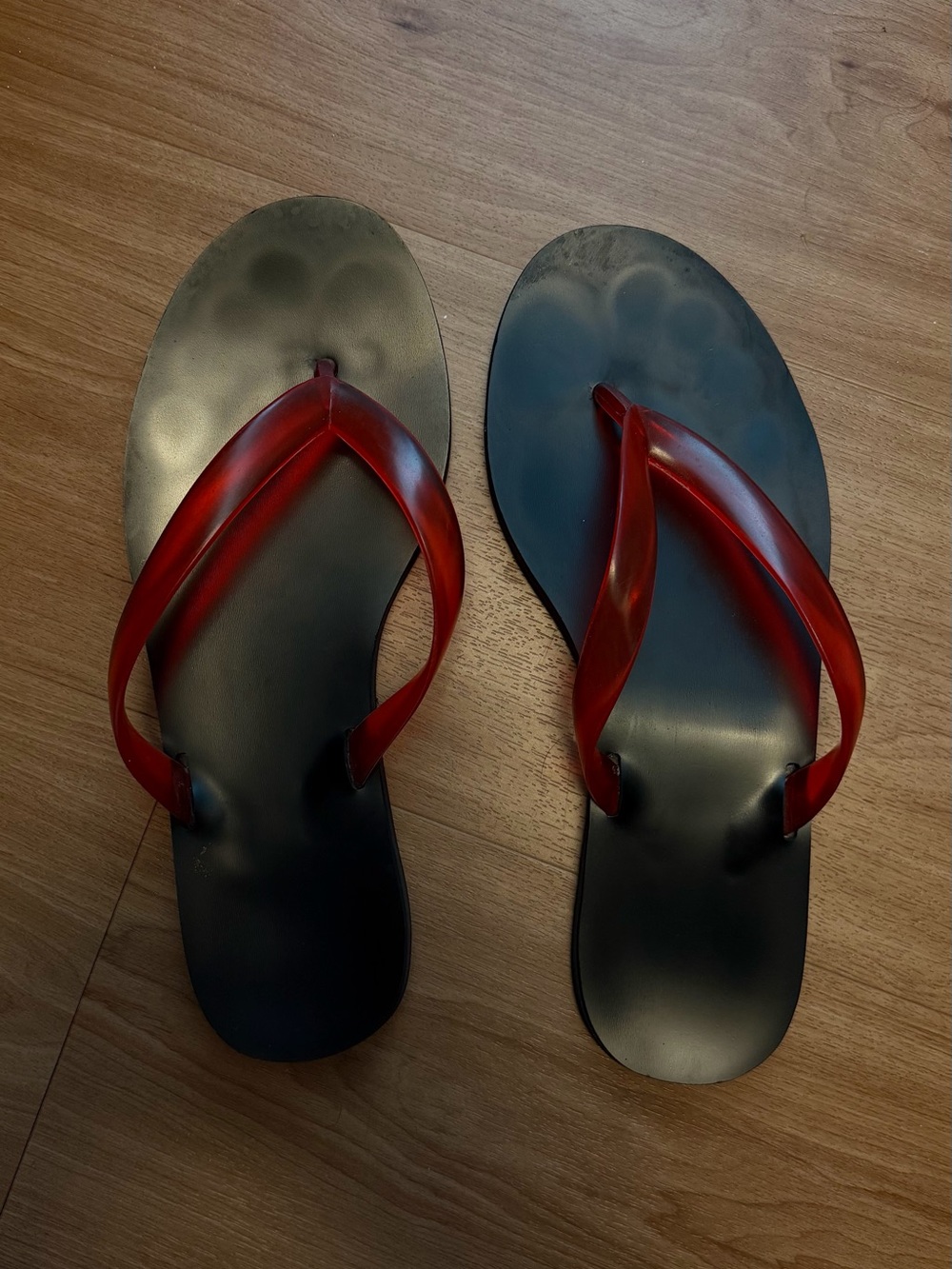 Red Strap Women's Flip Flops